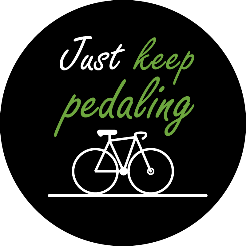 Just keep pedaling custom rug - TenStickers