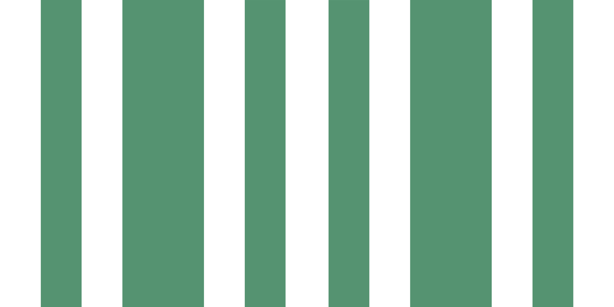 Green and white stripes vinyl rug - TenStickers