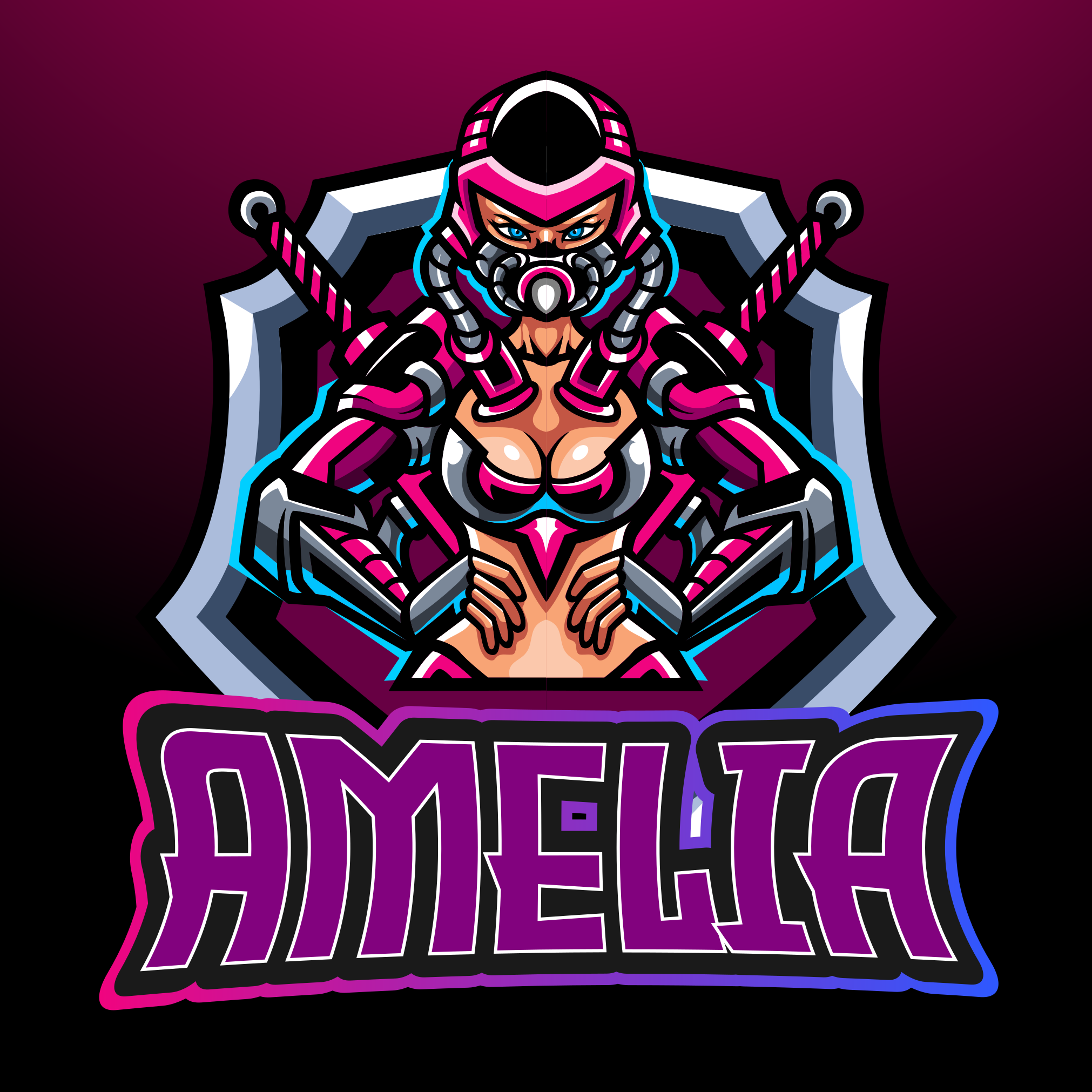 Videogame bad girl bedroom rug - TenStickers