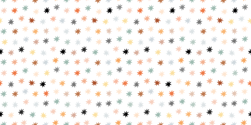 Colorful star pattern star vinyl rug - TenStickers