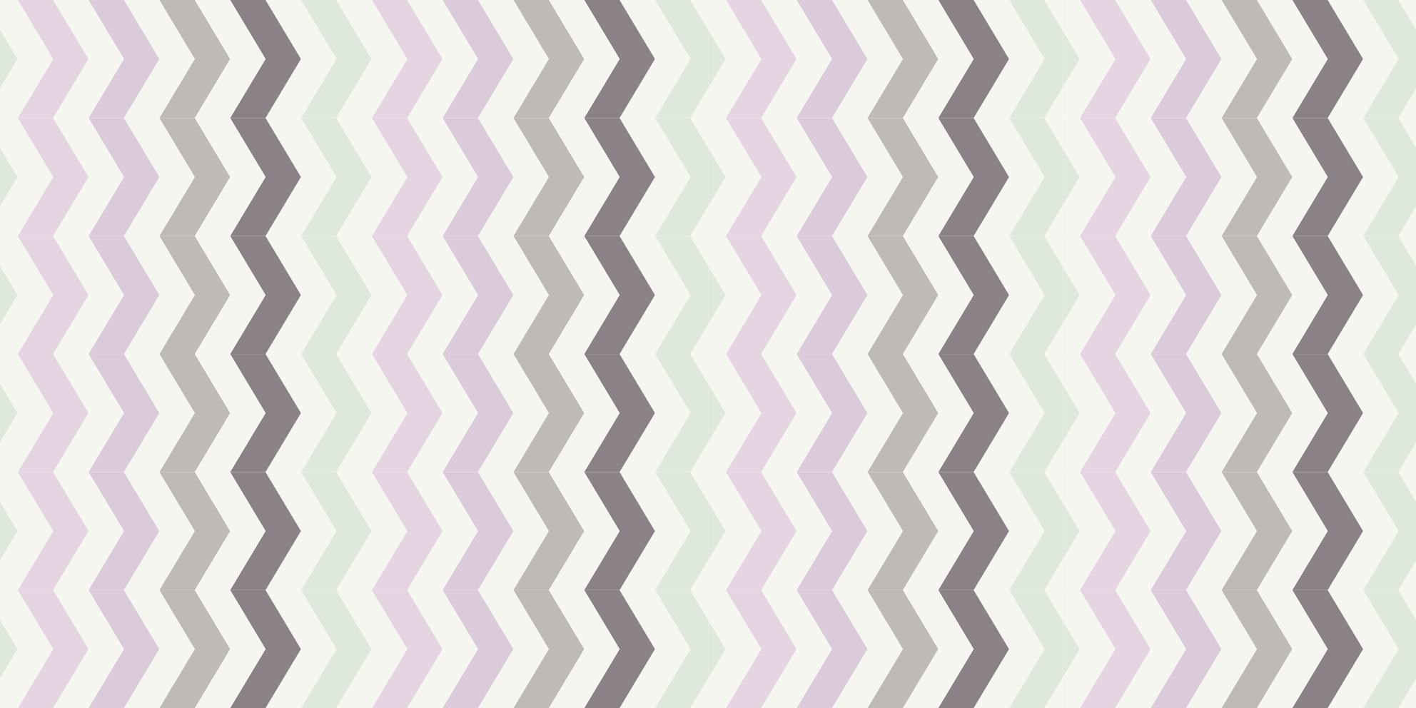 Pastel seamless zigzag design living room rug - TenStickers