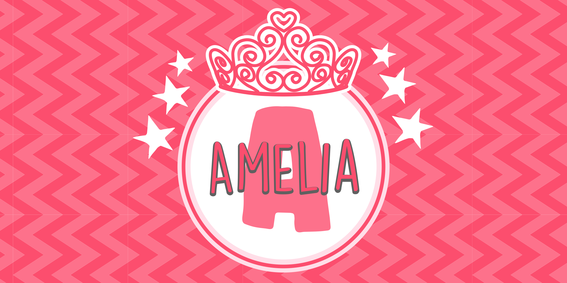 Princess name emblem vinyl rug - TenStickers