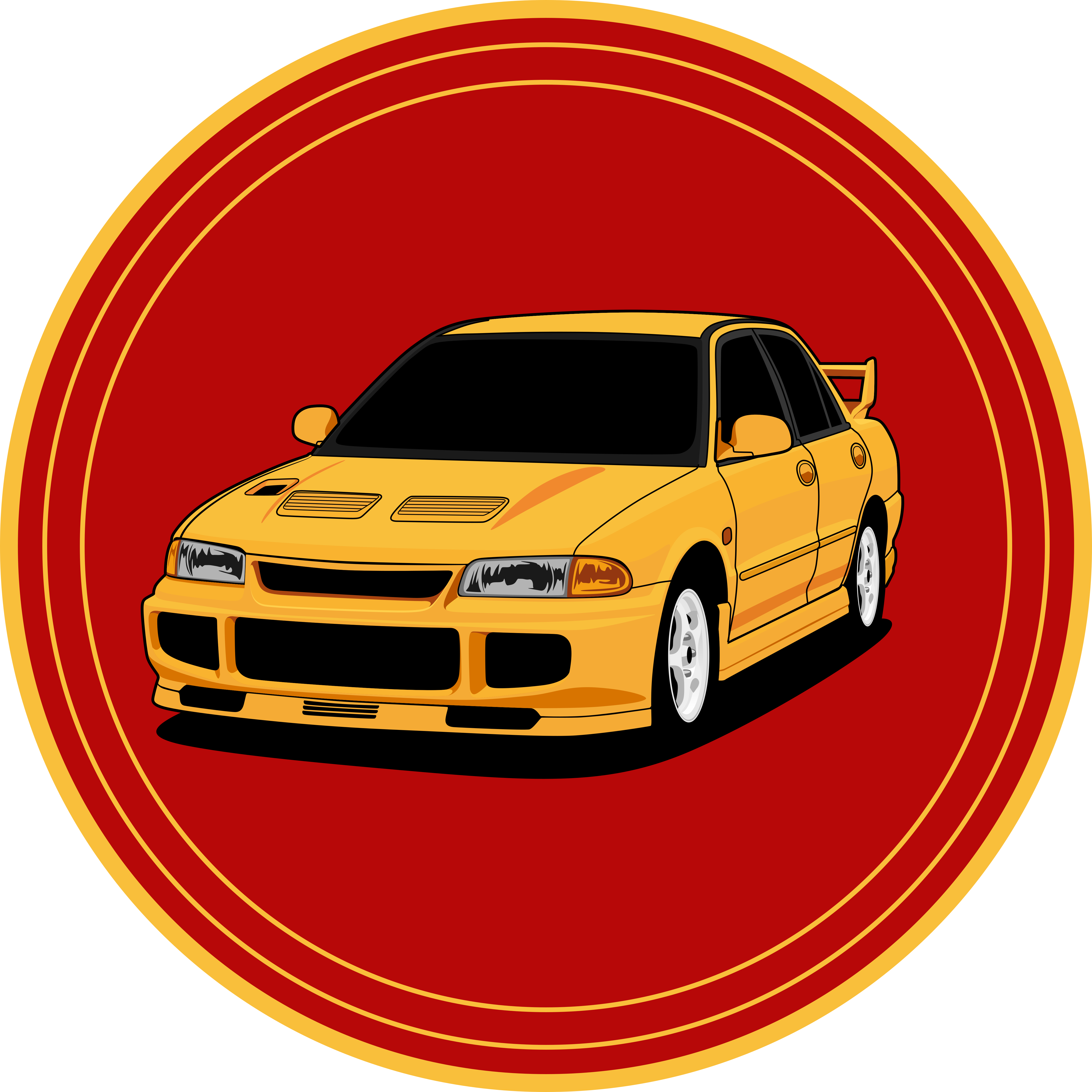 Strong muscle Car living room rug - TenStickers