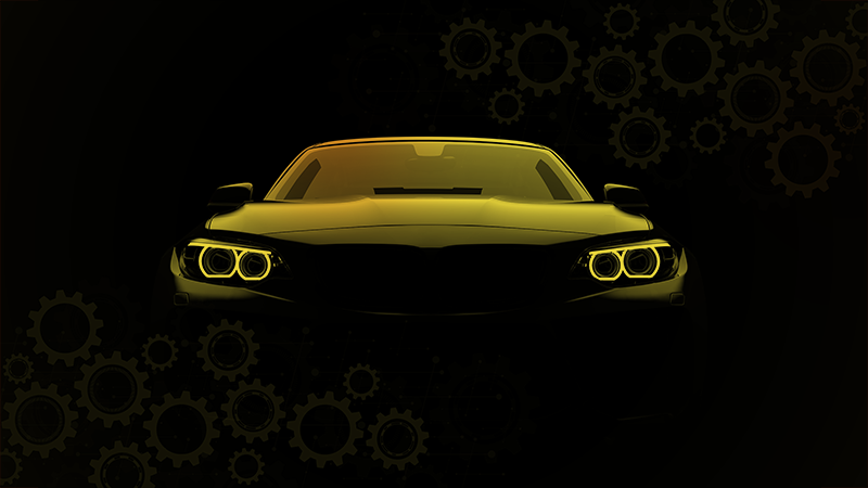 Sporty Car Silhouette teenager vinyl rug - TenStickers