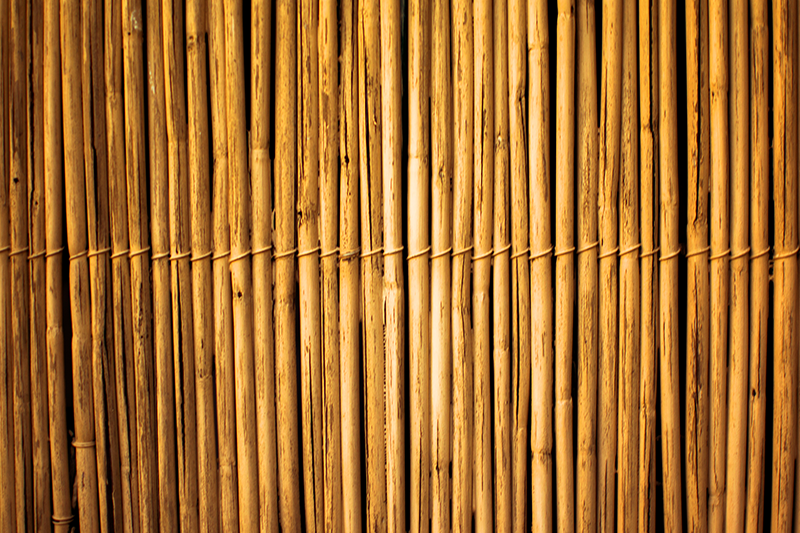 Bamboo nice texture bedroom rug - TenStickers