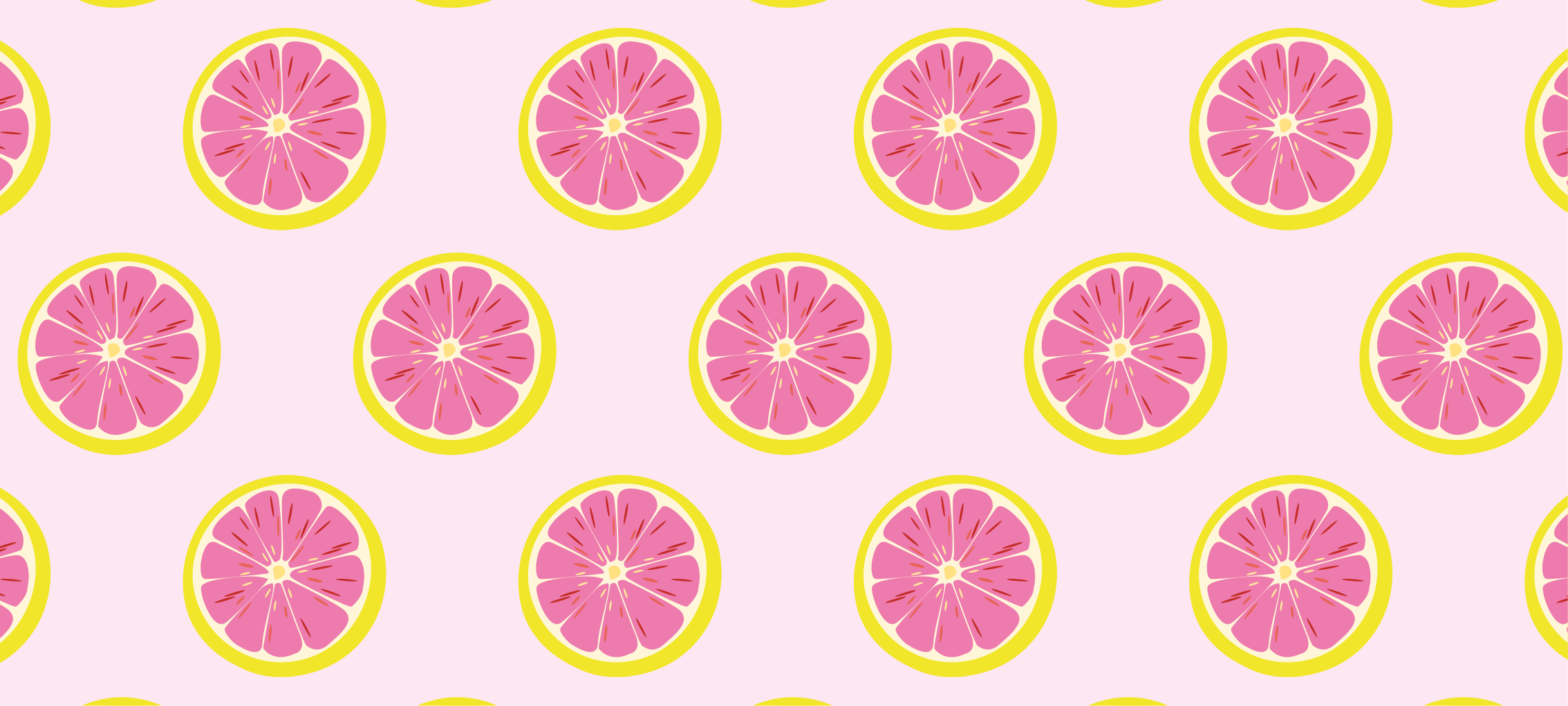 Slices of  pink grapefruit kitchen floor mat - TenStickers