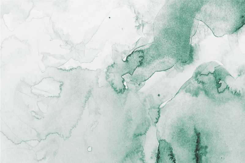 White and green watercolour modern rug - TenStickers