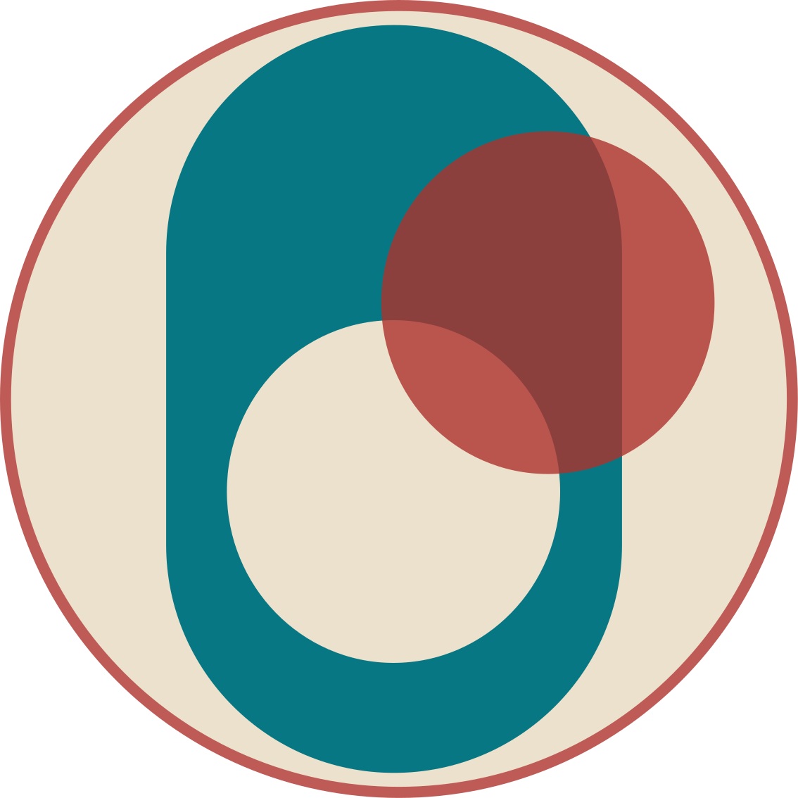 Circles In Harmony modern vinyl rug - TenStickers