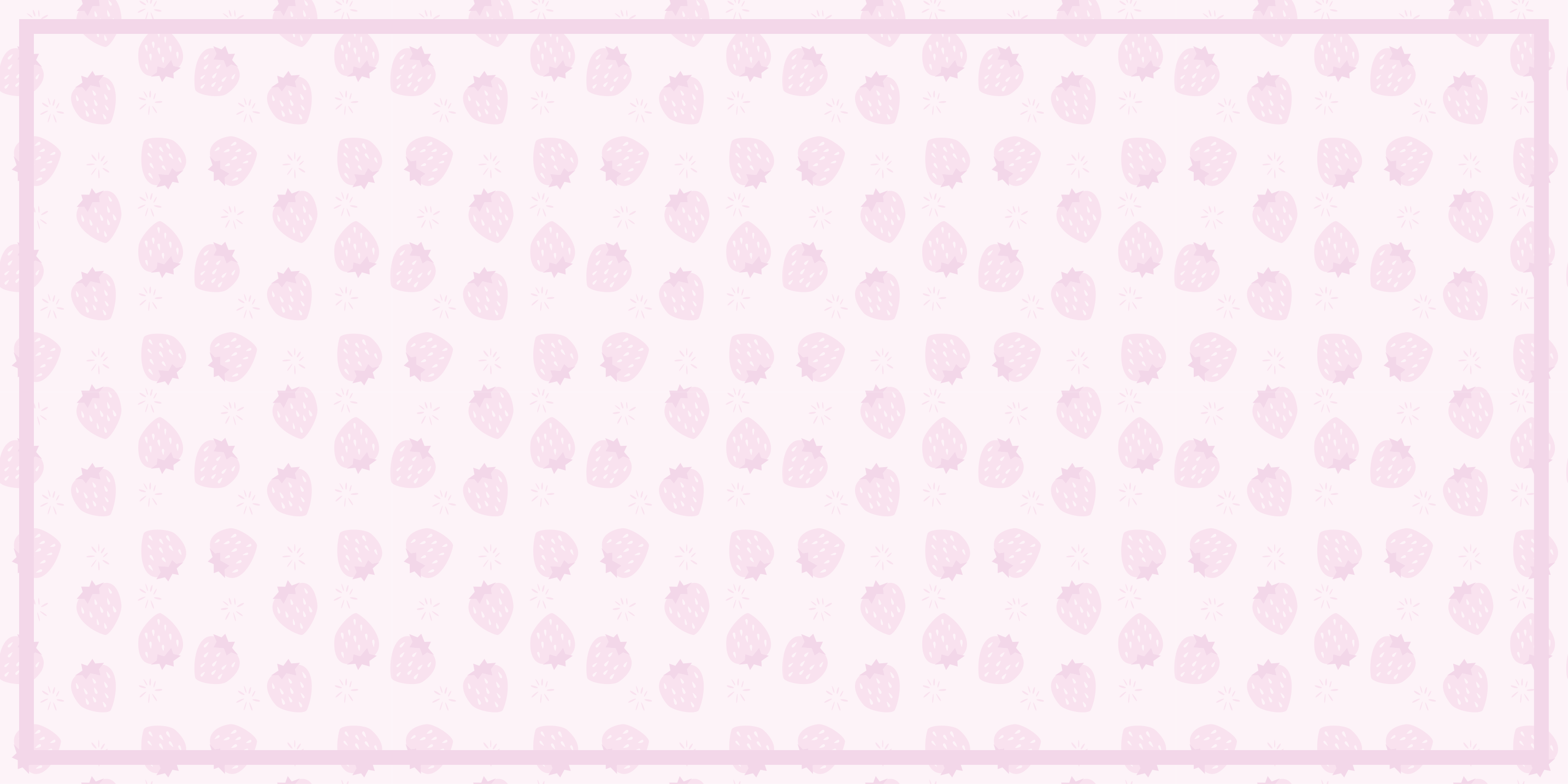 Pink Strawberry Pattern kitchen vinyl rug - TenStickers