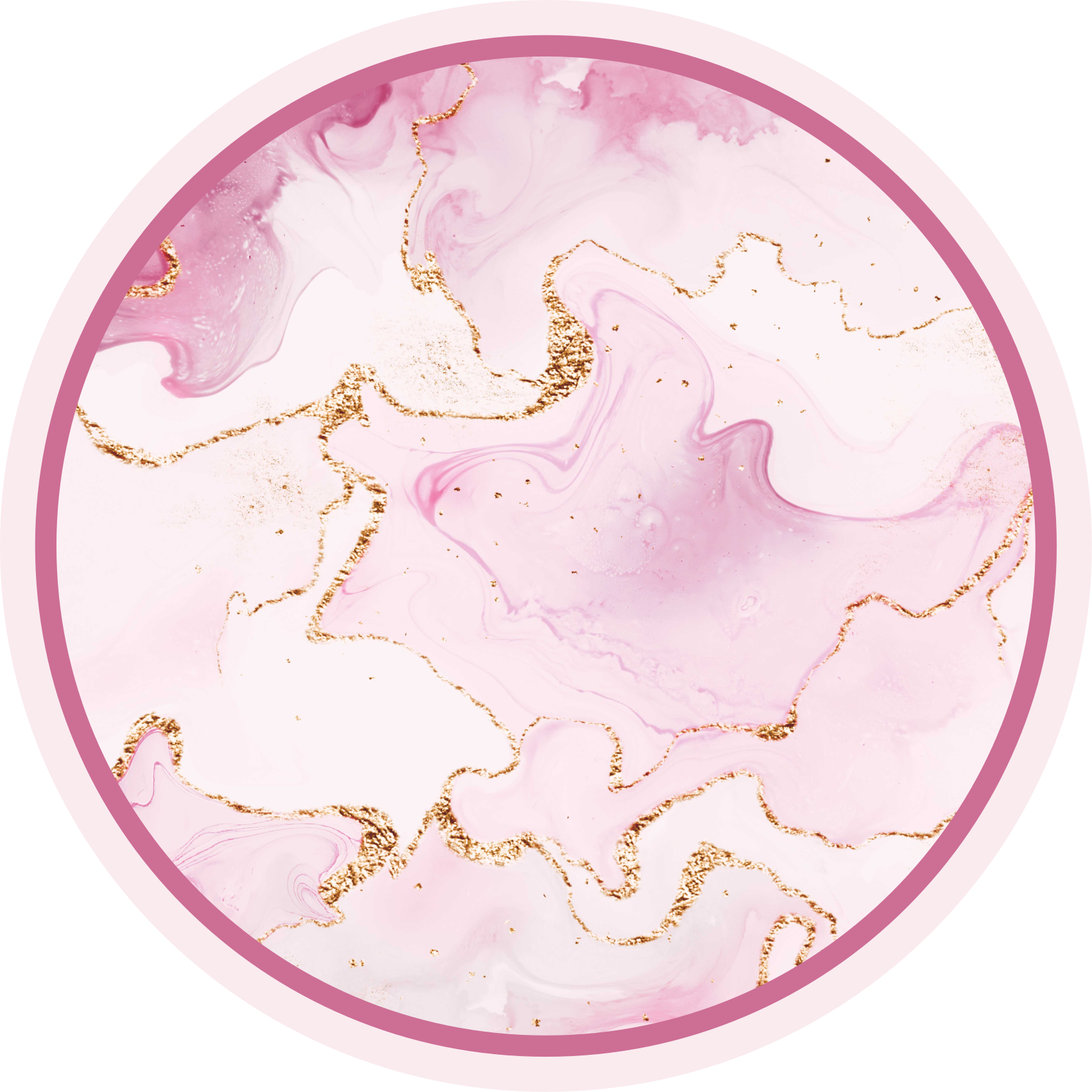 Rose gold marble texture carpet - TenStickers