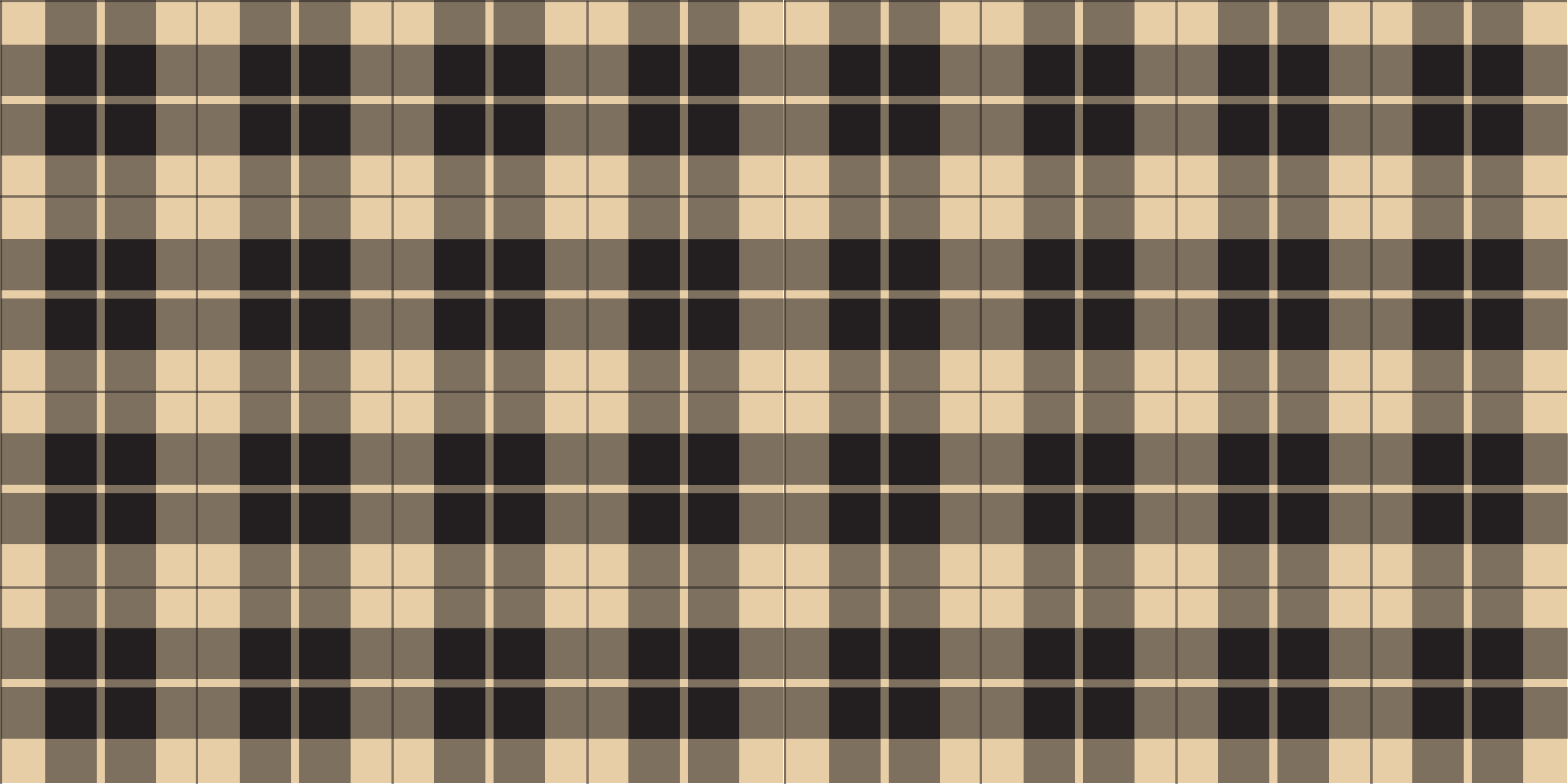 Beige and black plaid pattern rectangular rug - TenStickers