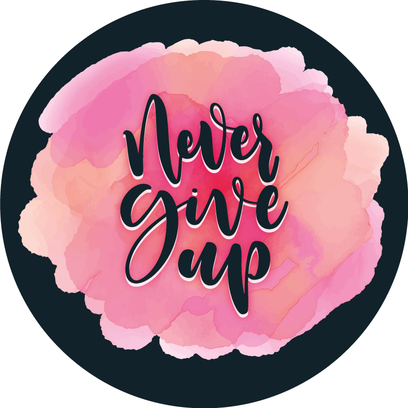 Custom vinyl rug persevere relentlessly - TenStickers