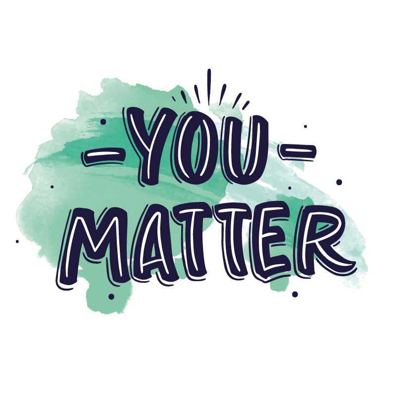 You matter artistic watercolor circular rug - TenStickers