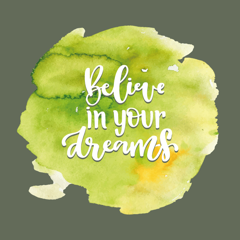 Trust in Aspirations custom vinyl rug - TenStickers