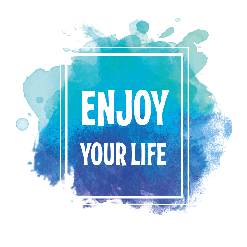 Enjoy your life custom vinyl rug - TenStickers