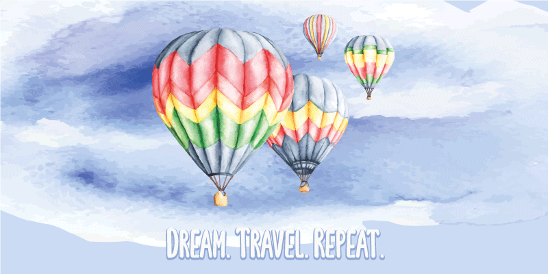 Wish journey recur minimalist vinyl rug - TenStickers