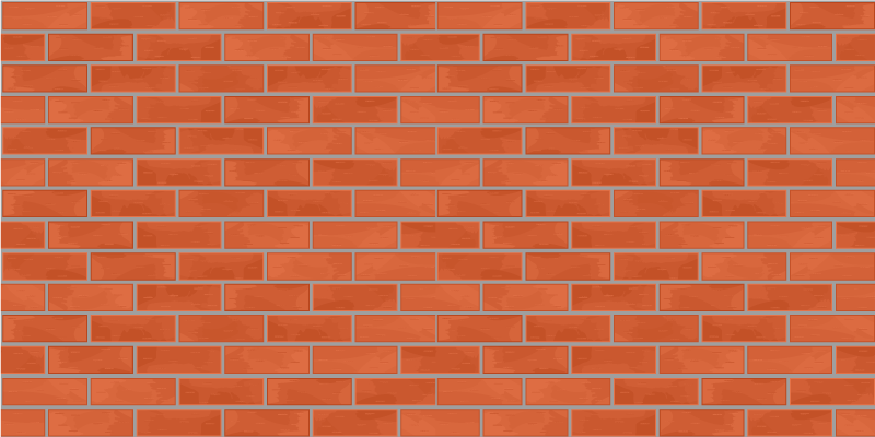 Red bricks pattern texture carpet - TenStickers