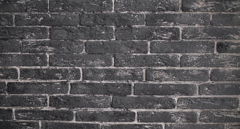 Dark gray stone bricks texture carpet - TenStickers