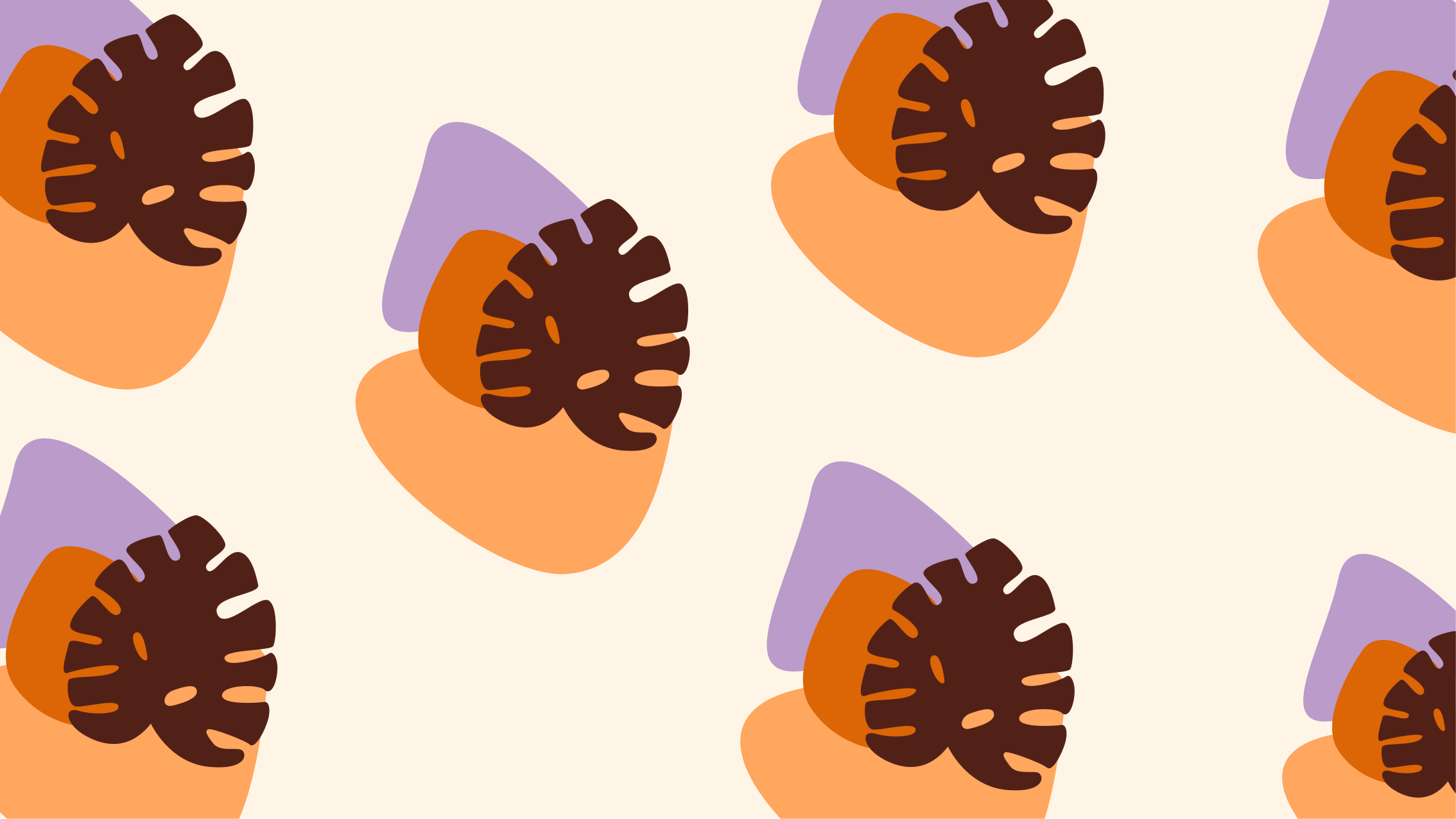 Colorful Leaf Shapes nature vinyl rug - TenStickers