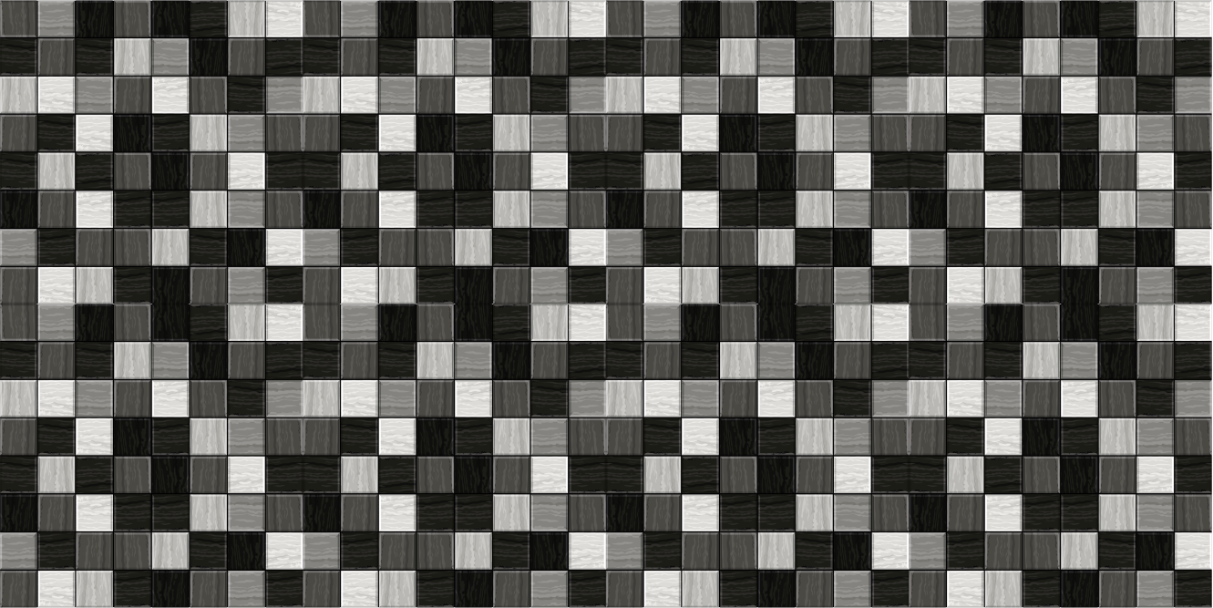 Grey shade squares bathroom vinyl rug - TenStickers