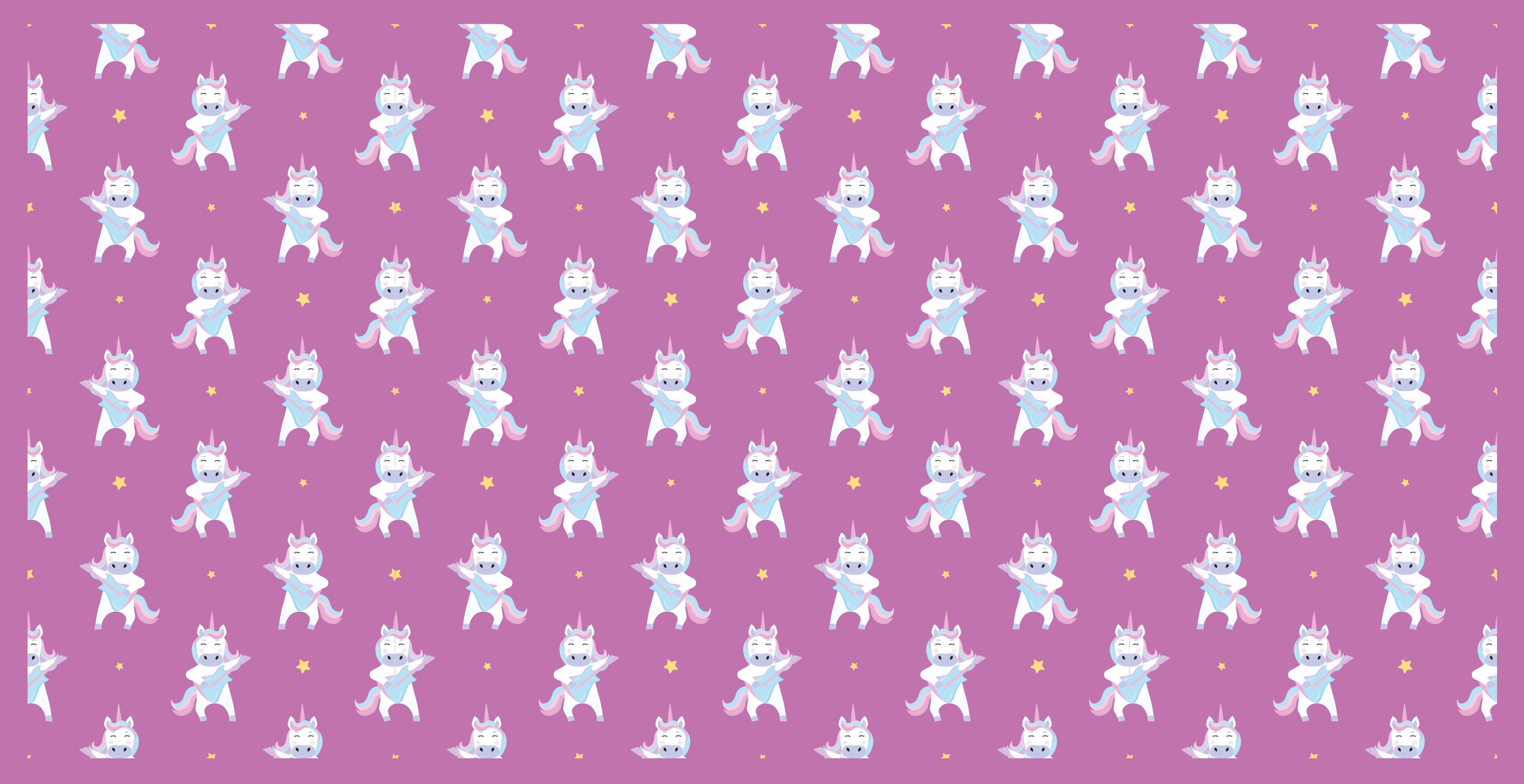 Unicorn Adventure Theme vinyl rug - TenStickers