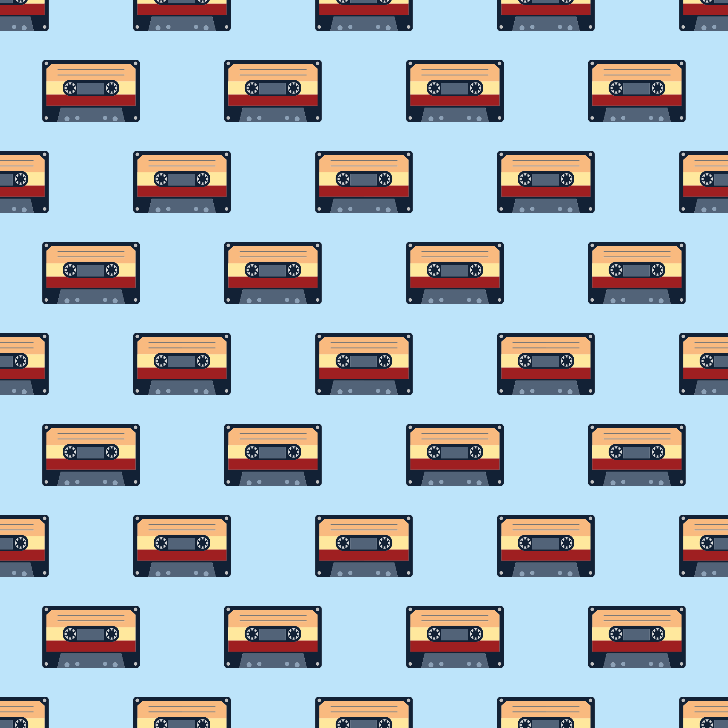 Vinyl rug vintage cassette design - TenStickers