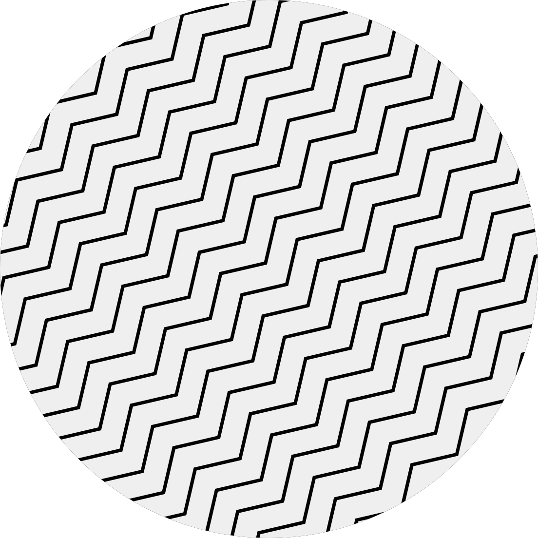 Geometric vinyl rug zigzag pattern - TenStickers