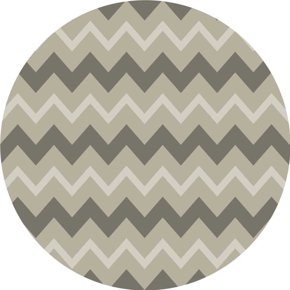 Chevron Pattern Circles stripes vinyl rug - TenStickers
