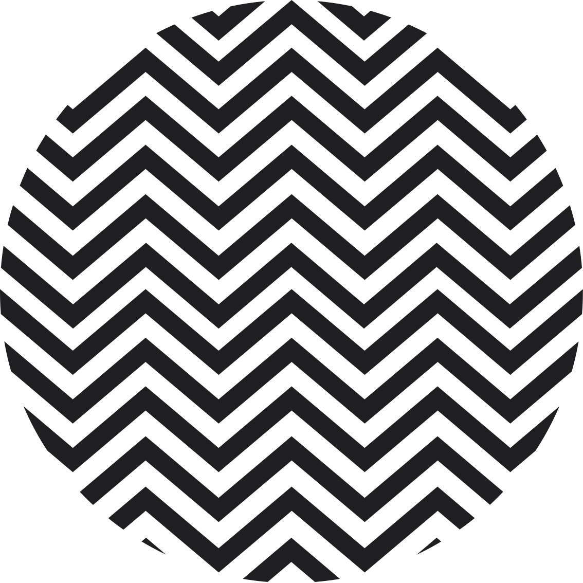 Geometric vinyl rug chevron pattern - TenStickers