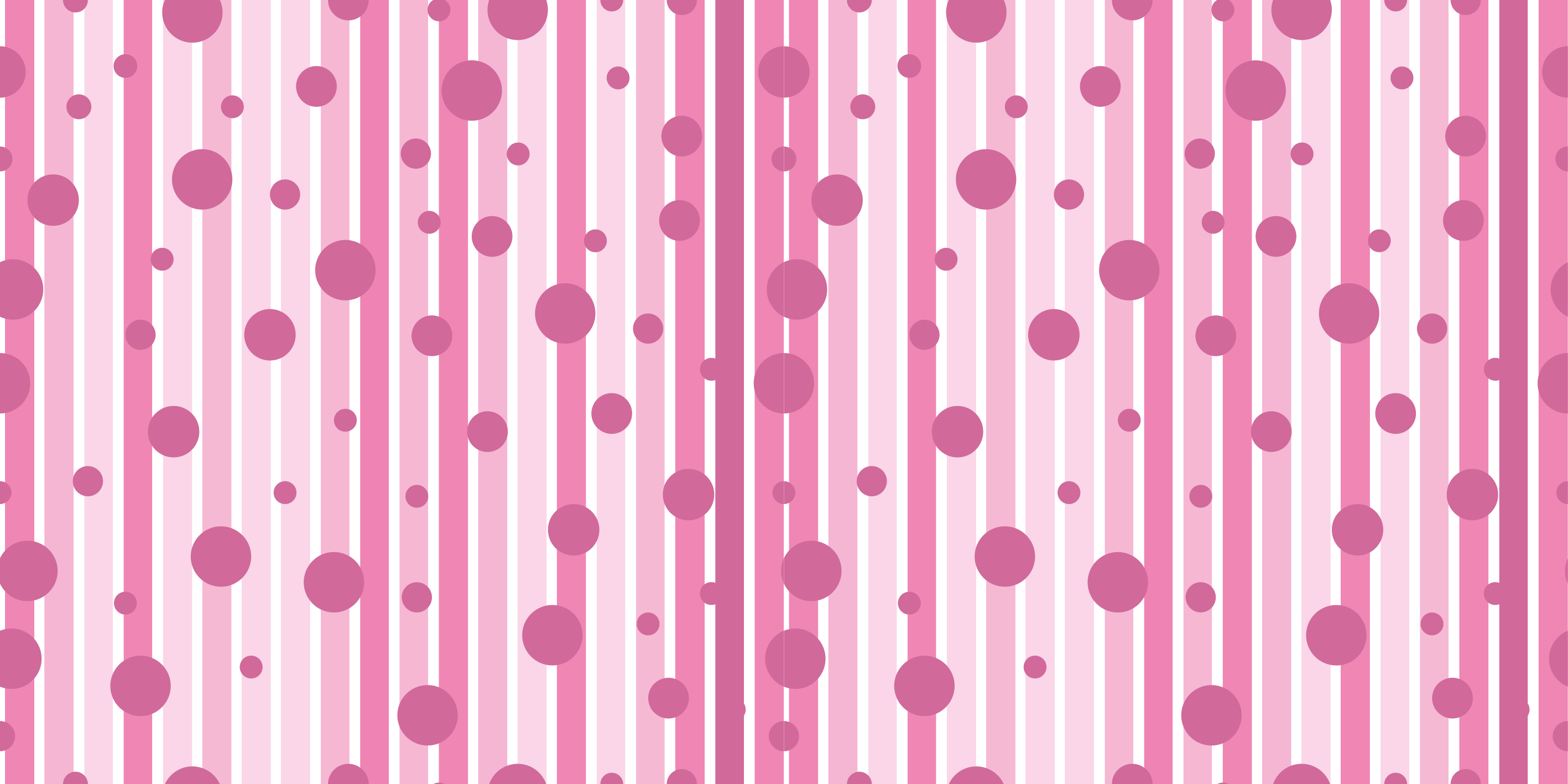 Pink Striped Dots stripes vinyl rug - TenStickers