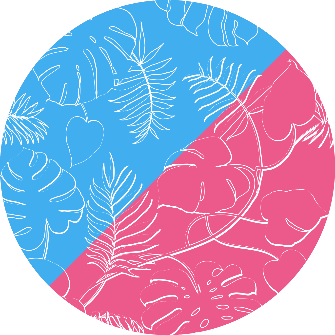 Nature vinyl rug leafy tropics - TenStickers