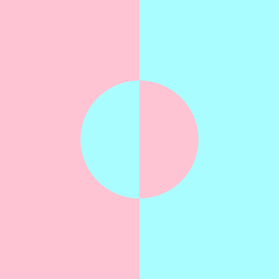 Soft Color Contrast minimalist vinyl rug - TenStickers