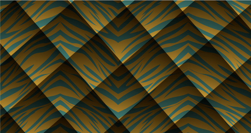 Tiger Stripe Concept animal print vinyl rug - TenStickers