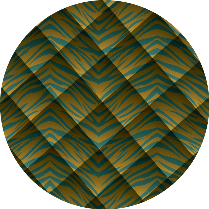 Zebra print abstract background circular rug - TenStickers