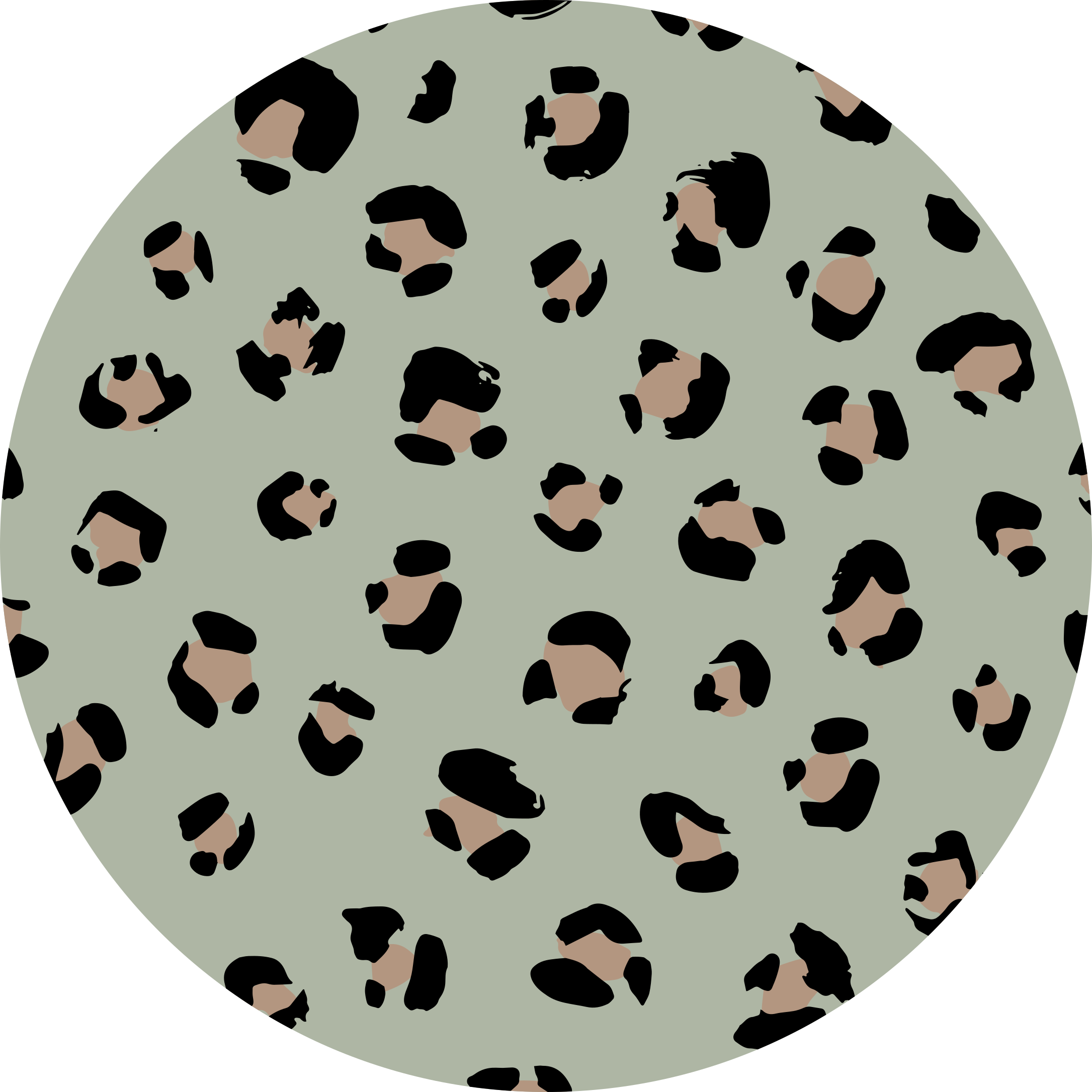 Leopard print aesthetic animal print vinyl rug - TenStickers