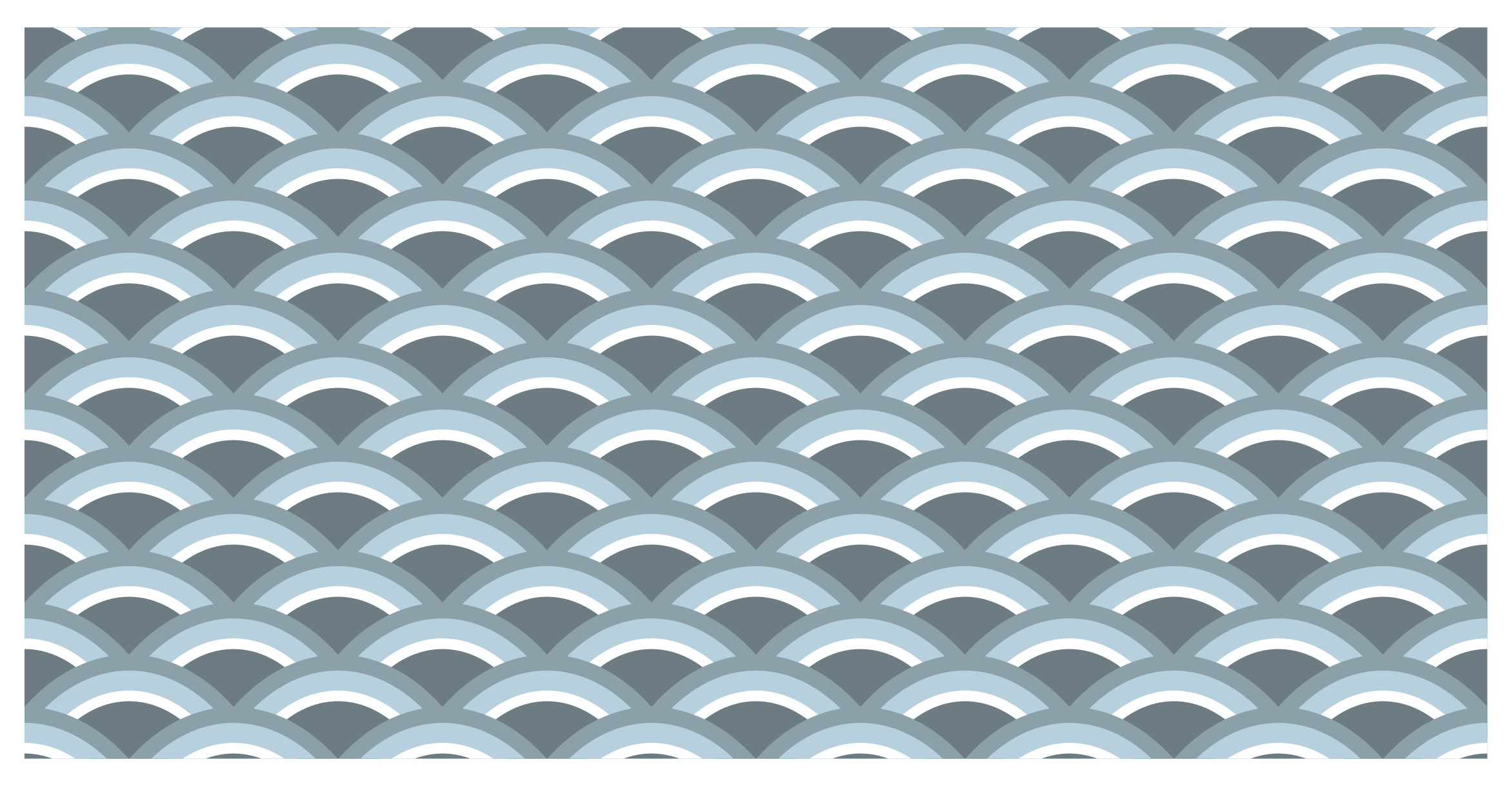 Relaxing Wave Pattern geometric vinyl rug - TenStickers