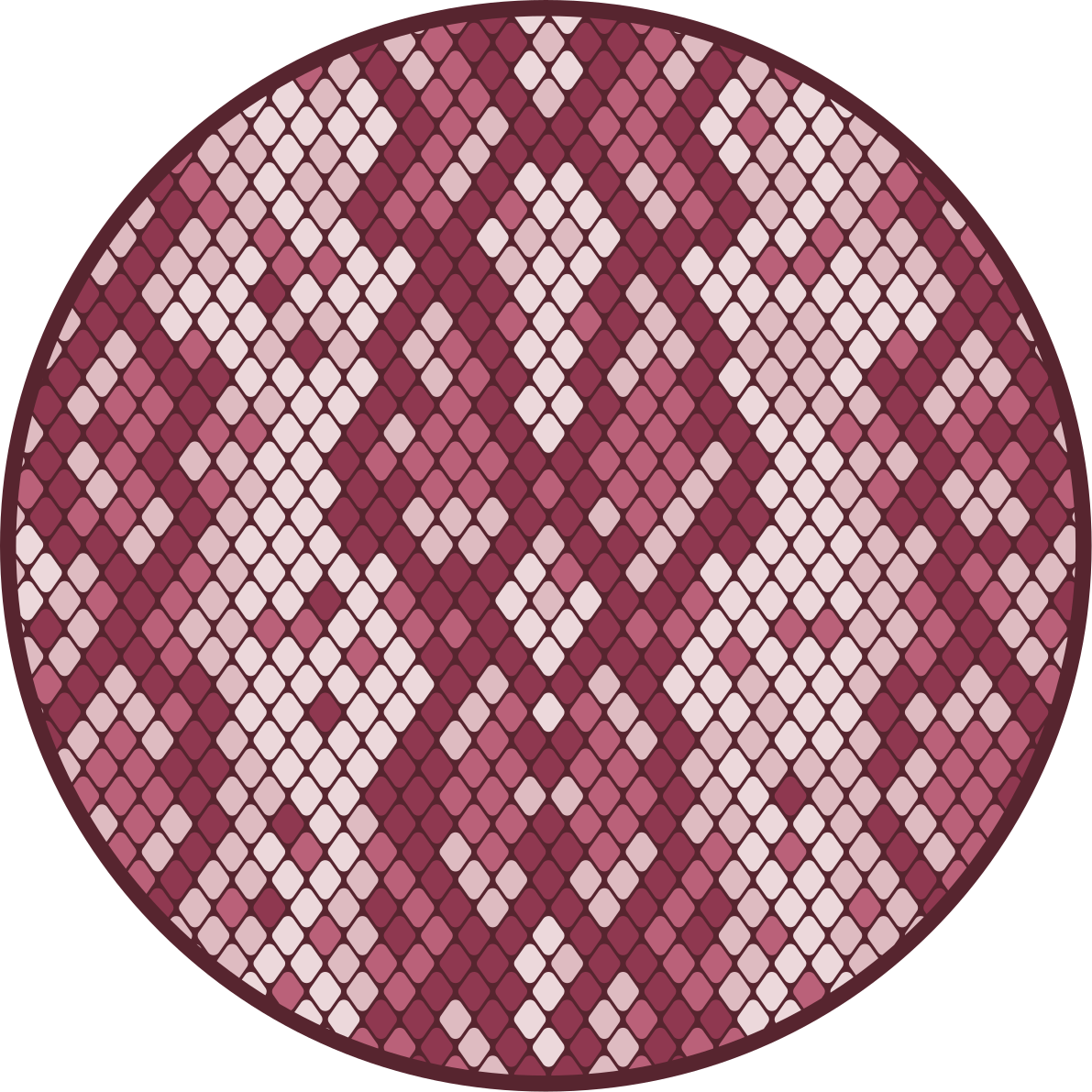 Diamond Pattern Mix textured vinyl rug - TenStickers