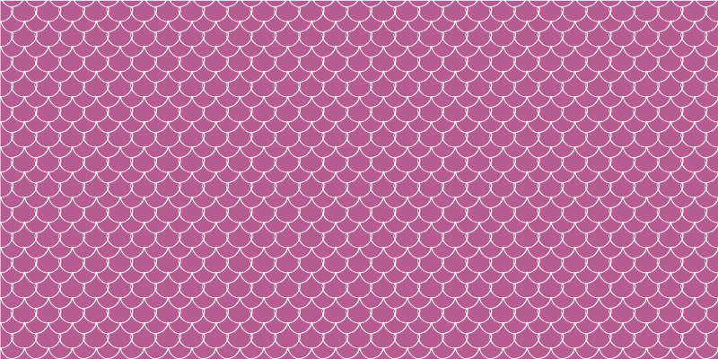 Pink scallop patterns animal print vinyl rug - TenStickers
