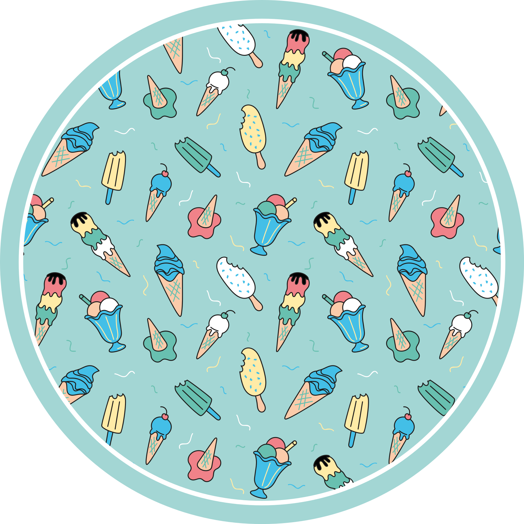 Frozen Treat Joy vinyl rug - TenStickers