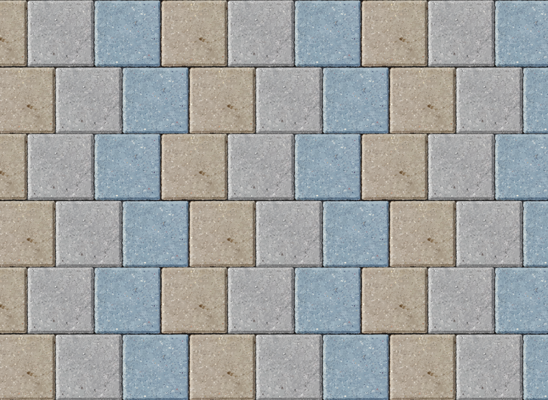 Colorful Square Tiles tile vinyl rug - TenStickers