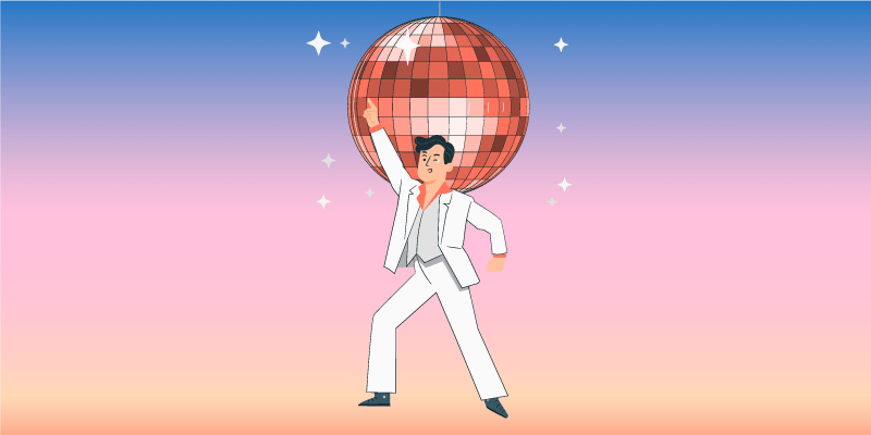 Dance Party Vibes vinyl rug - TenStickers