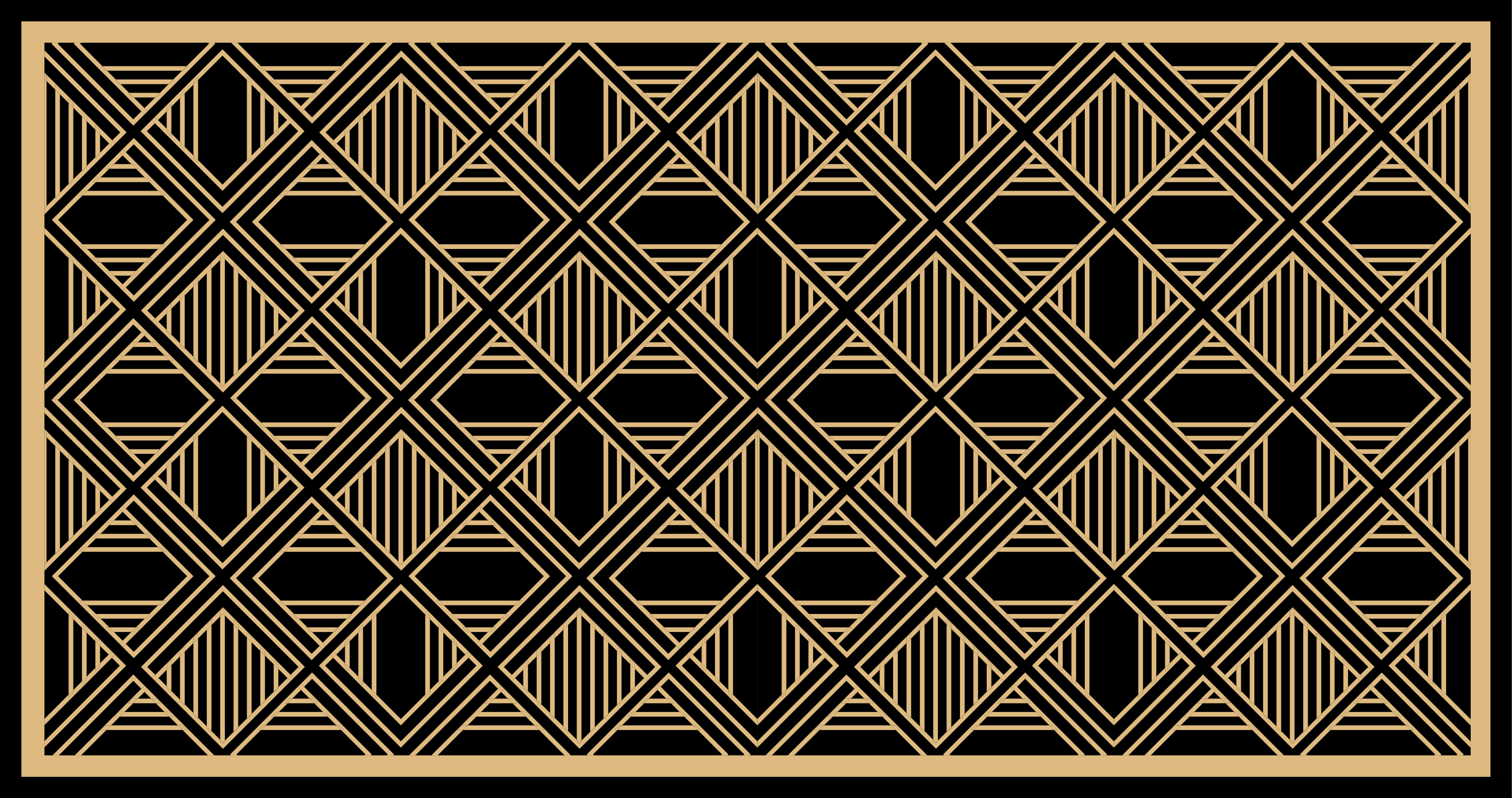 Art Deco sophistication modern vinyl rug - TenStickers
