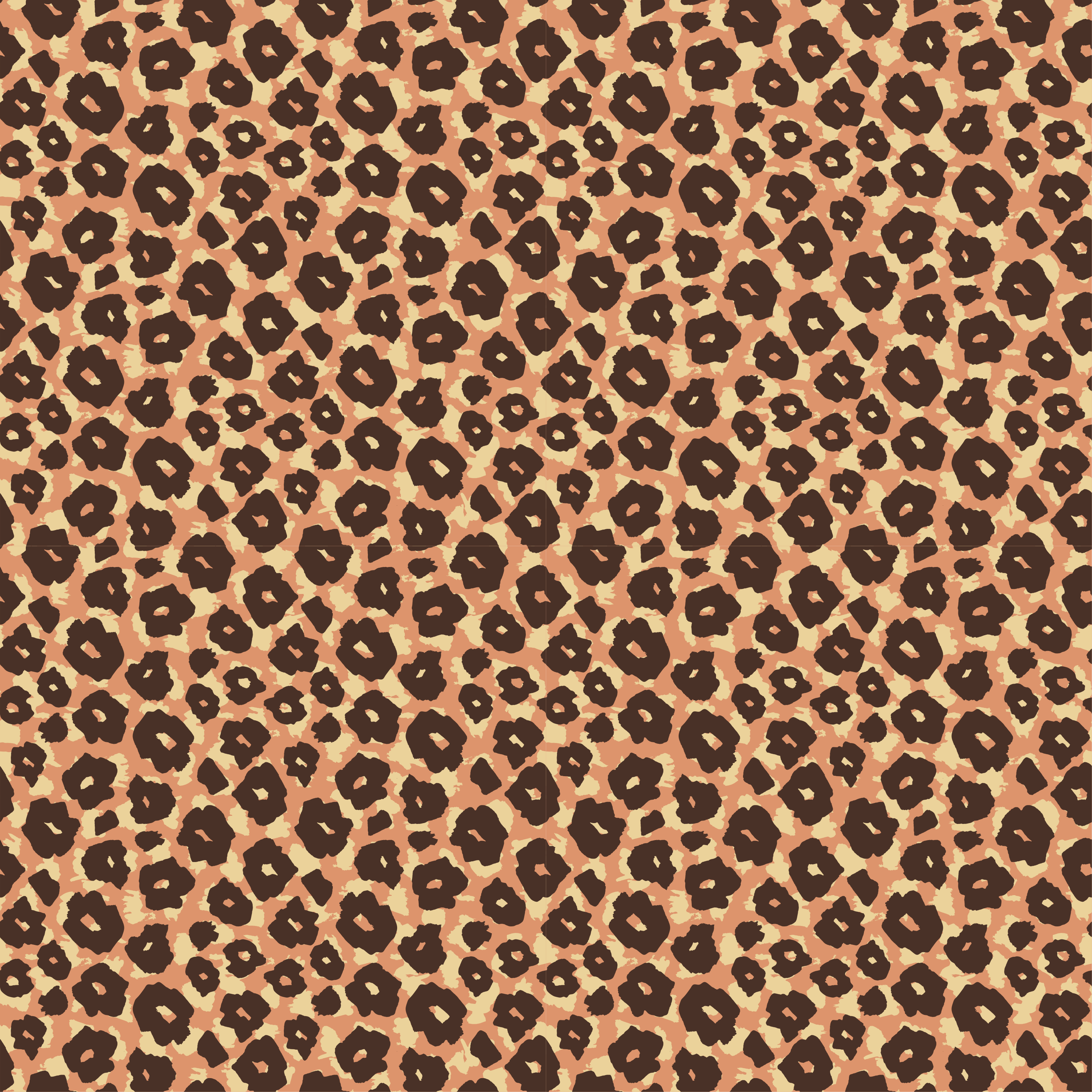 Leopard Pattern Mix animal print vinyl rug - TenStickers