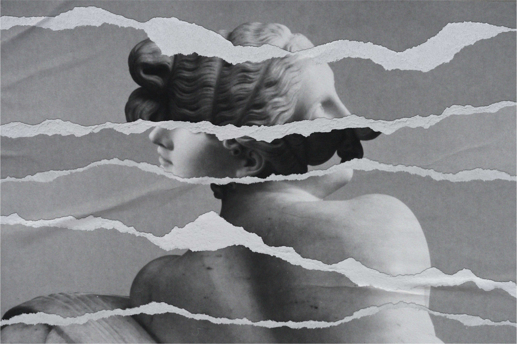 Torn paper effect vinyl rug - TenStickers