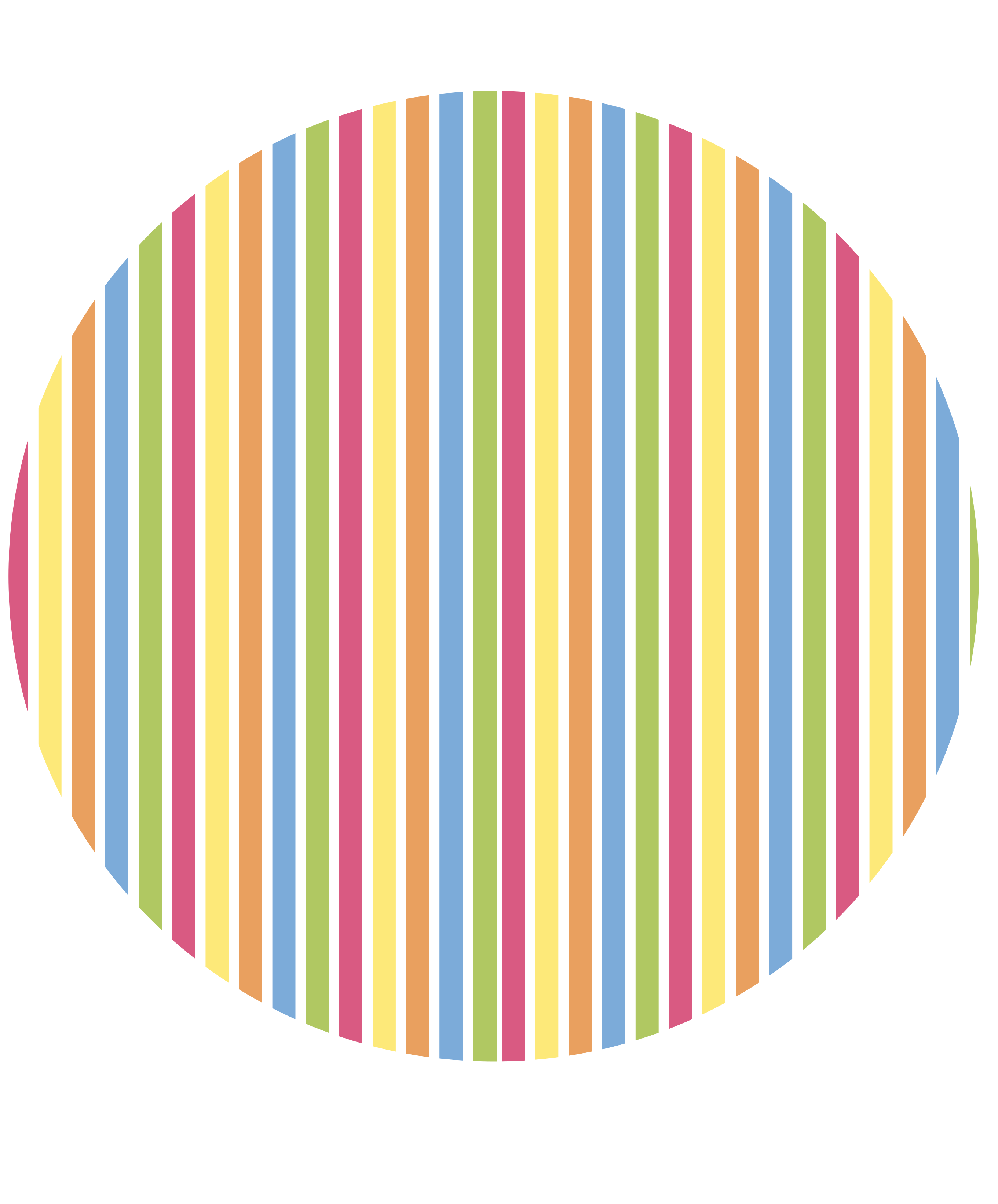 Stripes vinyl rug in vibrant striped style - TenStickers