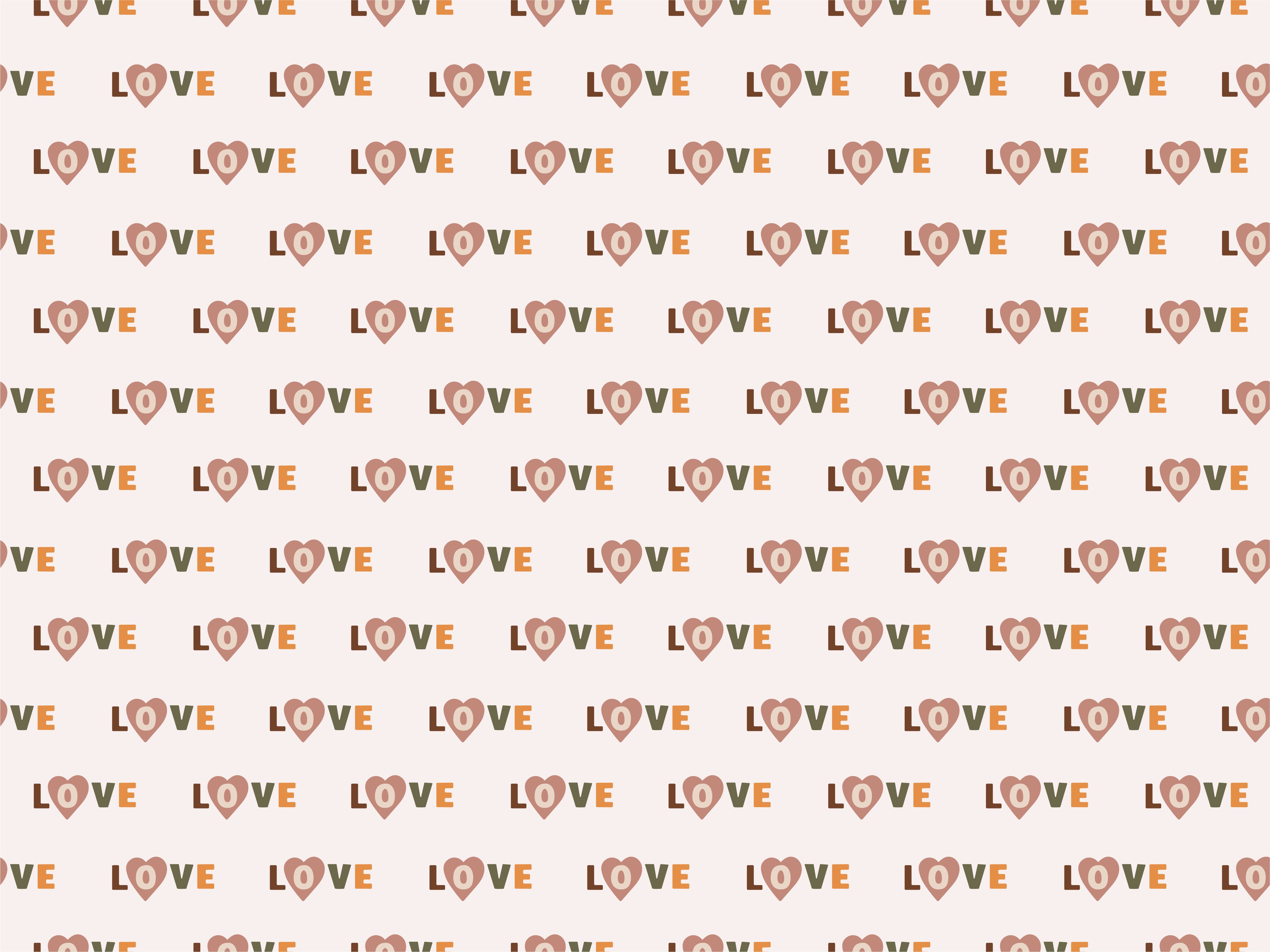 Love Pattern custom vinyl rug - TenStickers