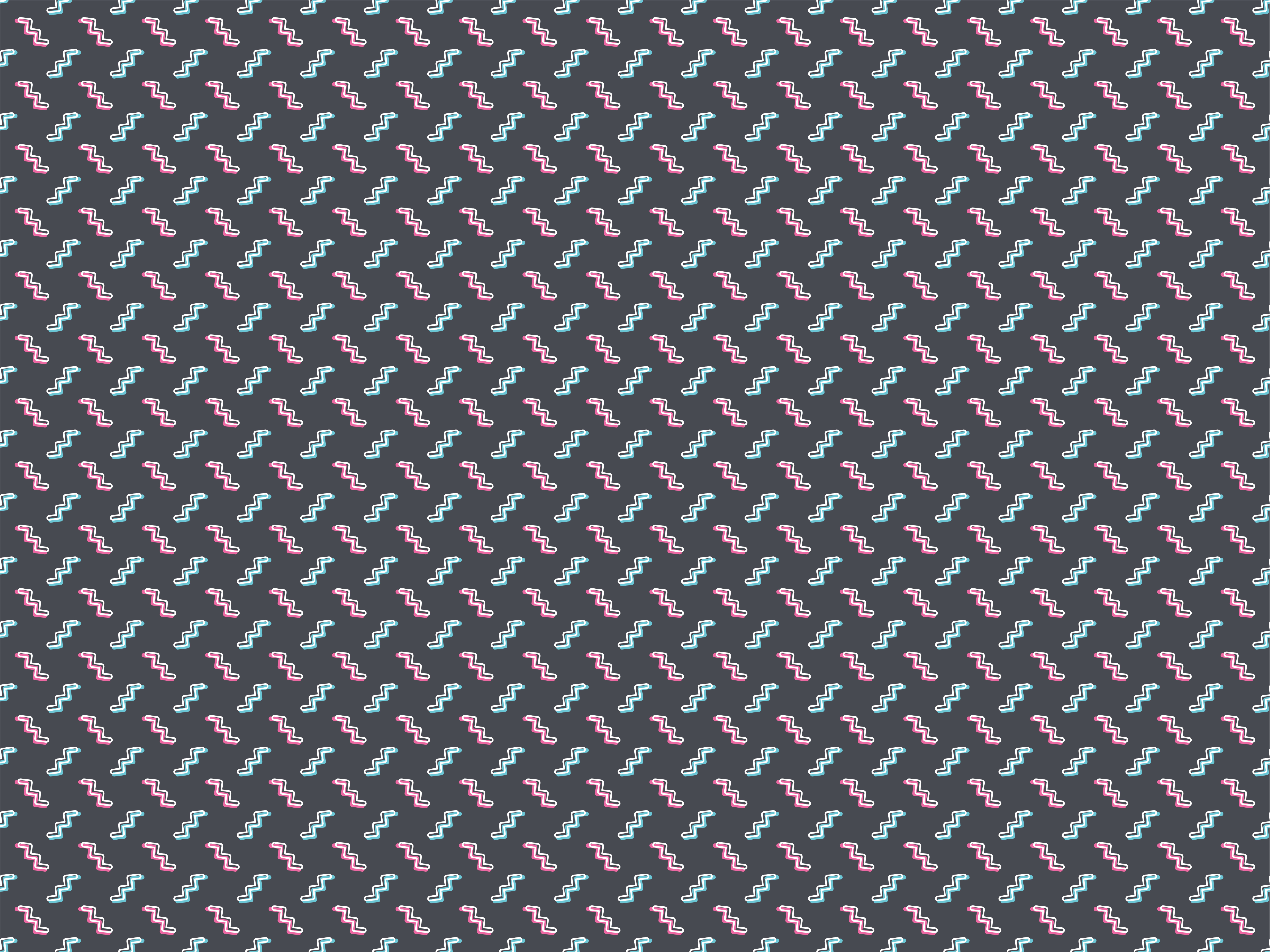 Colorful Wavy Shapes vinyl rug - TenStickers