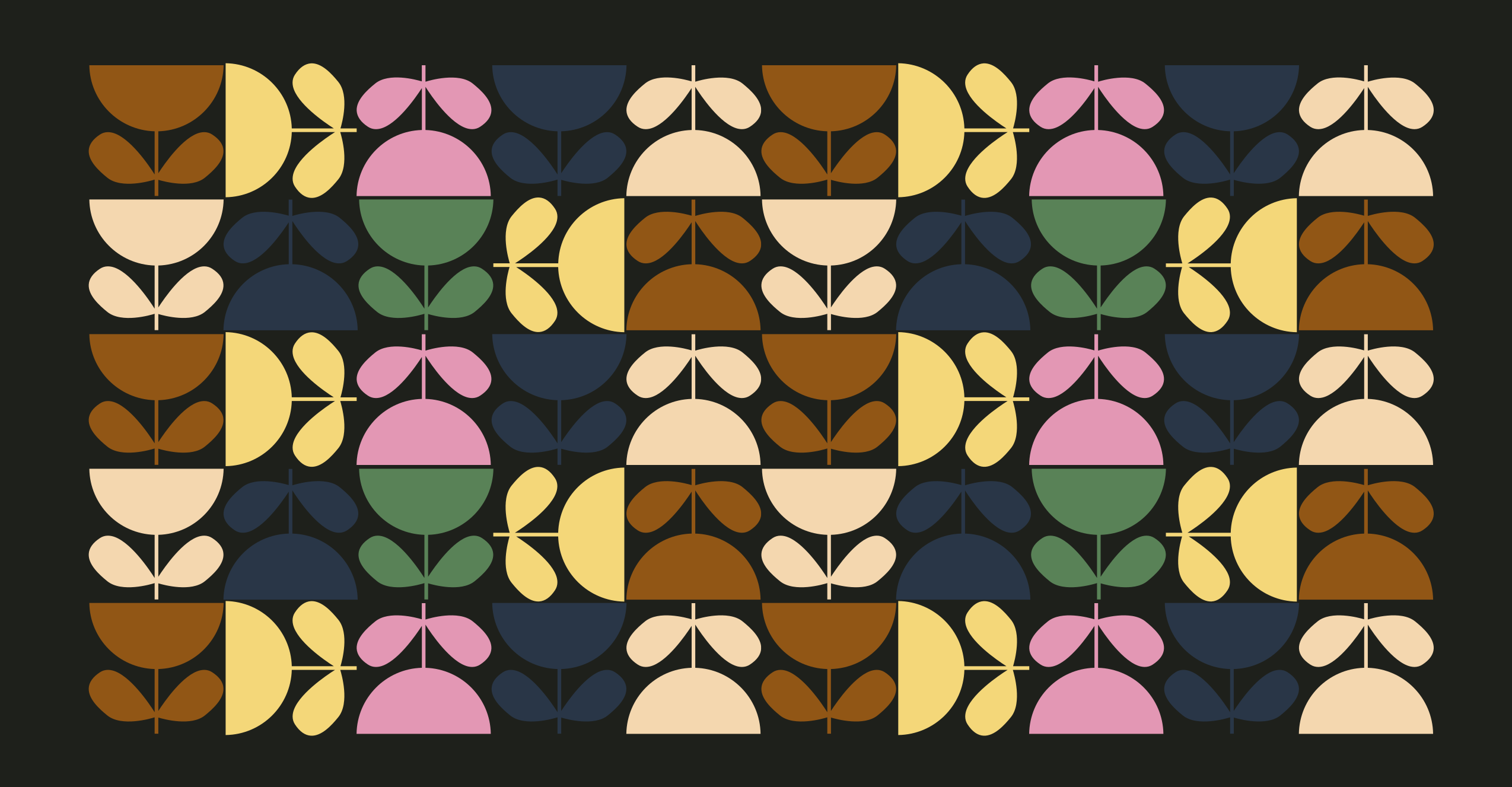 Vibrant Leaf Motifs tile vinyl rug - TenStickers