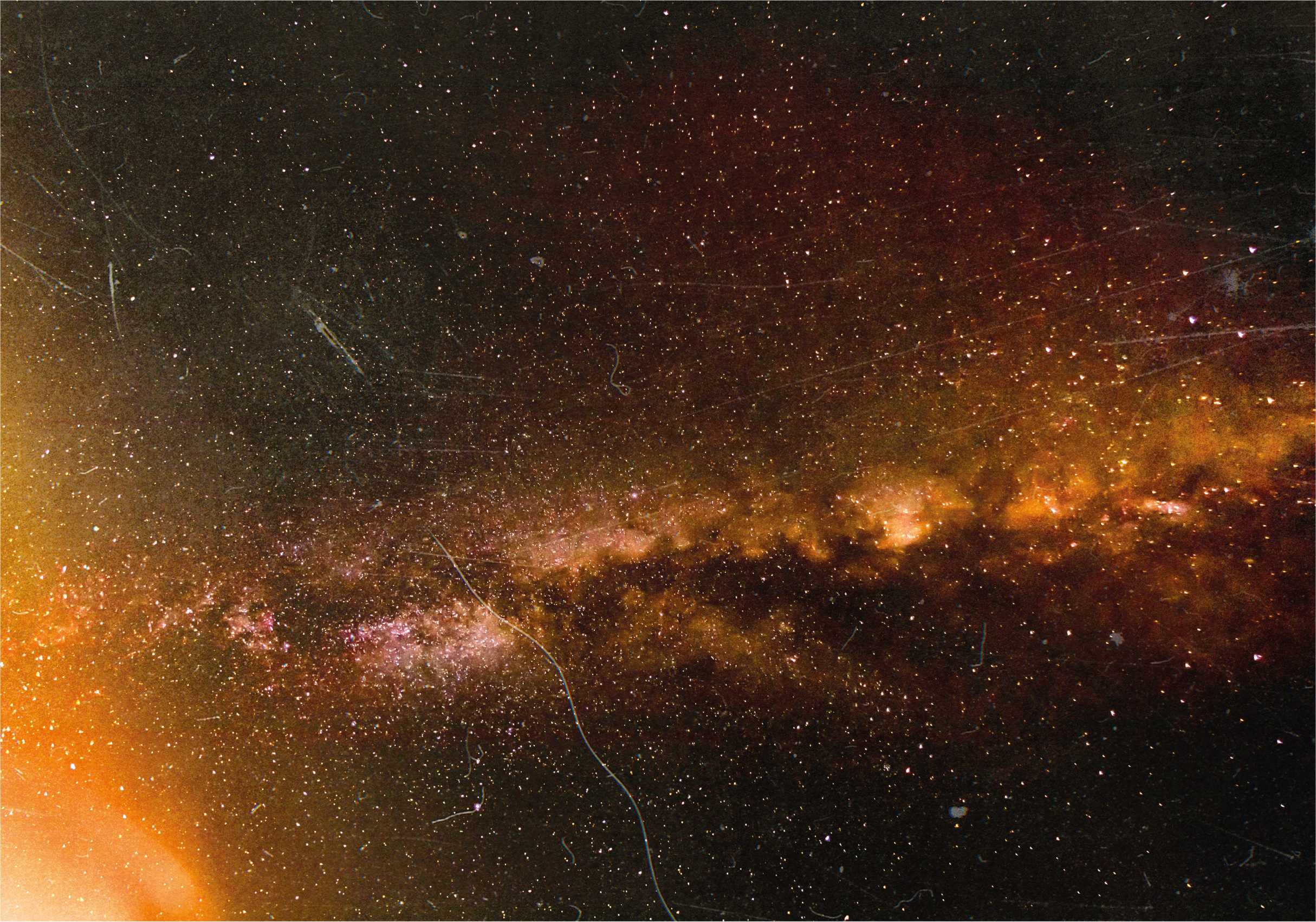 Cosmic Galaxy View star vinyl rug - TenStickers