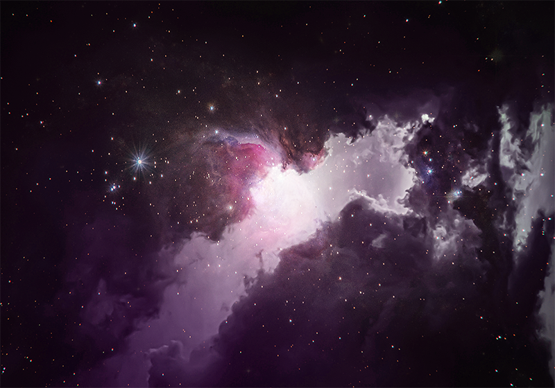 Little cosmic rain nature vinyl rug - TenStickers